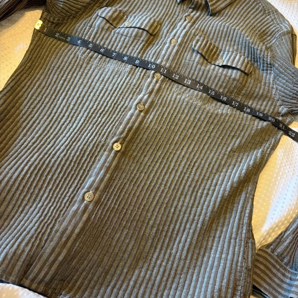 Constock & Co Casual 100% Cotton Two Pocket Button Down Shirt - Picture 9 of 11